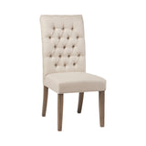 Gadsden Country Rustic Tufted Back Dining Chairs Vineyard Oak (Set of 2)