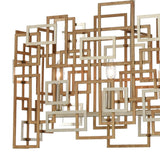 Gridlock 44'' Wide 6-Light Linear Chandelier - Matte Gold