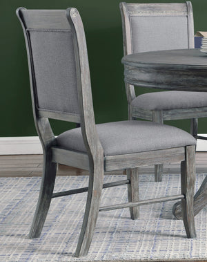 Darcy Traditional Upholstered Padded Side Chairs Grey (Set of 2)