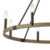 Transitions 36'' Wide 8-Light Chandelier - Oil Rubbed Bronze