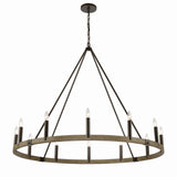 Transitions 50'' Wide 12-Light Chandelier - Oil Rubbed Bronze
