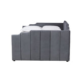 Baxton Studio Gulliver Modern and Contemporary Grey Velvet Fabric Upholstered 2-Drawer Daybed