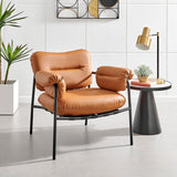 New Pacific Direct Gaby PU Accent Arm Chair SFX2 Toffee Brown