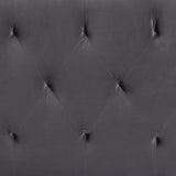 Felix Modern and Contemporary Grey Velvet Fabric Upholstered King Size Headboard