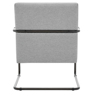 New Pacific Direct Peyton Fabric Accent Arm Chair Cardiff Gray with Deep Bronze Leg Finish 1250022-410-NPD