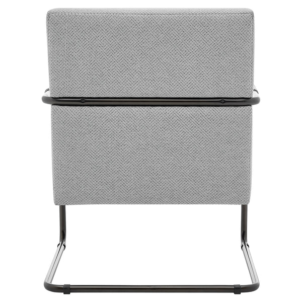 New Pacific Direct Peyton Fabric Accent Arm Chair Cardiff Gray with Deep Bronze Leg Finish 1250022-410-NPD