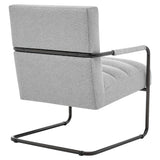New Pacific Direct Peyton Fabric Accent Arm Chair Cardiff Gray with Deep Bronze Leg Finish 1250022-410-NPD