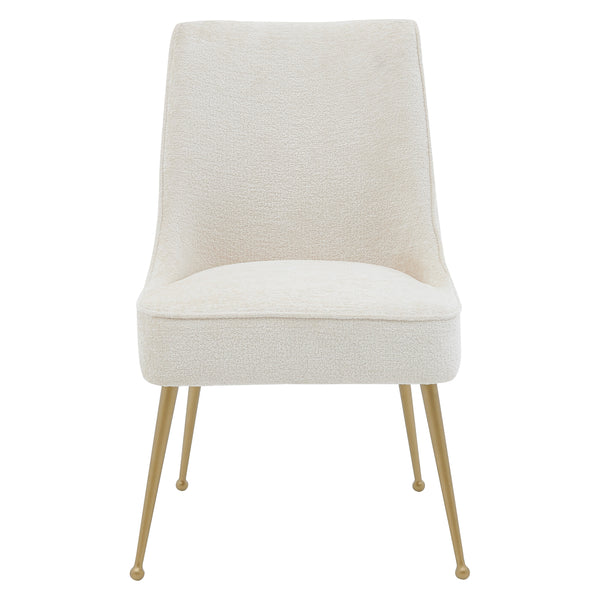 New Pacific Direct Cedric Fabric Dining Side Chair Gold Legs, (Set of 2) Opus Cream with Gold Leg Finish 1250024-567-NPD