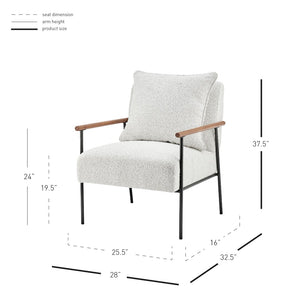 New Pacific Direct Quinton Fabric Accent Arm Chair 1250027-563-NPD