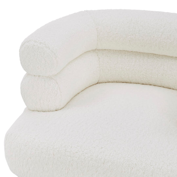 New Pacific Direct Zerline Faux Shearling Fabric Accent Chair SFX2 Shearling Beige