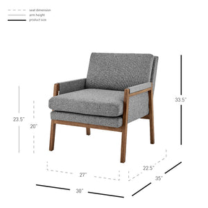 New Pacific Direct Colton PU Accent Arm Chair 1250036-572-NPD