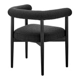 New Pacific Direct Keanu Fabric Dining Side Chair SFX2 Boucle Black