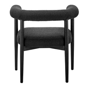 New Pacific Direct Keanu Fabric Dining Side Chair SFX2 Boucle Black