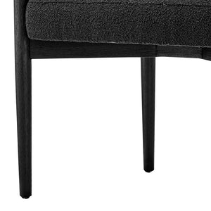 New Pacific Direct Keanu Fabric Dining Side Chair SFX2 Boucle Black
