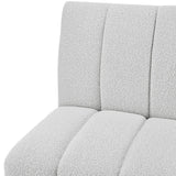 New Pacific Direct Letticia Fabric Accent Chair w/ KD Casters SFX2 Boucle Beige