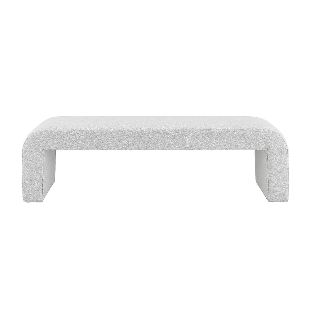 New Pacific Direct Vioreen Fabric Bench SFX2 Boucle Beige