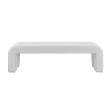 New Pacific Direct Vioreen Fabric Bench SFX2 Boucle Beige