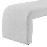 New Pacific Direct Vioreen Fabric Bench SFX2 Boucle Beige