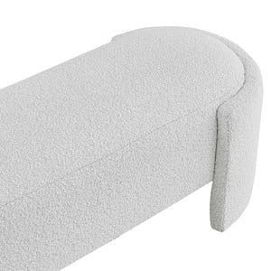New Pacific Direct Felicia Fabric Bench SFX2 Boucle Beige