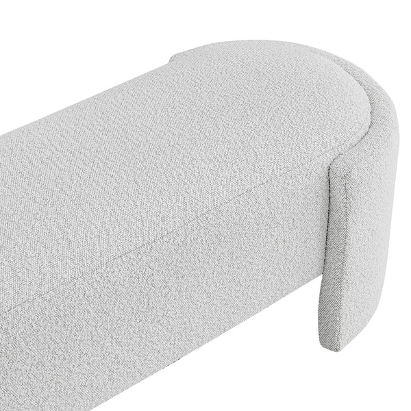 New Pacific Direct Felicia Fabric Bench SFX2 Boucle Beige