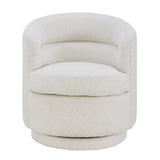 New Pacific Direct Rachel Fabric Swivel Accent Arm Chair SFX2 Cardiff Cream