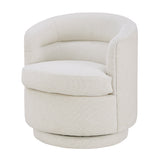 New Pacific Direct Rachel Fabric Swivel Accent Arm Chair SFX2 Cardiff Cream