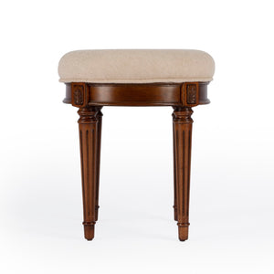 Butler Specialty Bernadette Brown Upholstered Vanity Stool 1250101
