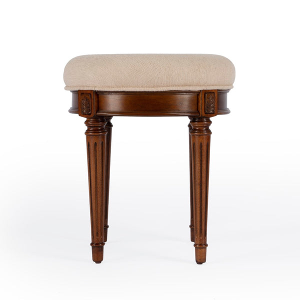 Butler Specialty Bernadette Brown Upholstered Vanity Stool 1250101