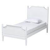 Mariana Classic and Traditional White Finished Wood Platform Bed