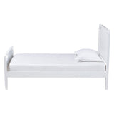 Baxton Studio Mariana Classic and Traditional White Finished Wood Full Size Platform Bed