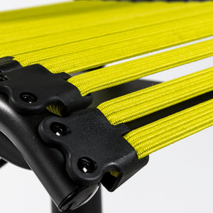 Allison Bungie Flat Low Back Office Chair in Lime with Graphite Black Frame and Black Base