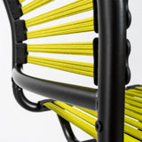 Allison Bungie Flat Low Back Office Chair in Lime with Graphite Black Frame and Black Base