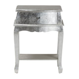 Harriet Classic and Traditional Silver Finished Wood 1-Drawer Nightstand