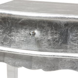 Harriet Classic and Traditional Silver Finished Wood 1-Drawer Nightstand