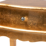 Harriet Classic and Traditional Gold Finished Wood 1-Drawer Nightstand