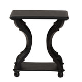 Baxton Studio Cianna Classic and Traditional Black Wood End Table
