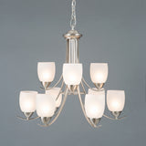 Yosemite Home Decor Mirror Lake Collection Nine Lights Chandelier 1261-9U-BN-YHD