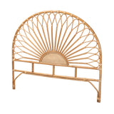 Perenna Modern Bohemian Natural Rattan King Size Standalone Headboard