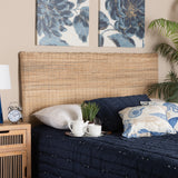 Baxton Studio Cantara Modern Bohemian Natural Rattan Queen Size Standalone Headboard