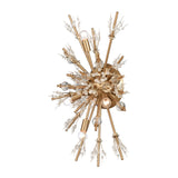 Starburst 26'' High 4-Light Sconce - Satin Brass