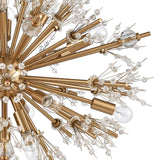 Starburst 26'' Wide 19-Light Chandelier - Satin Brass