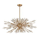 Starburst 48'' Wide 29-Light Chandelier - Satin Brass