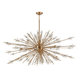 Starburst 72'' Wide 31-Light Chandelier - Satin Brass