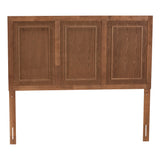 Baxton Studio Giordano Classic and Traditional Ash Walnut Finished Wood King Size Headboard