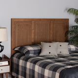 Baxton Studio Giordano Classic and Traditional Ash Walnut Finished Wood King Size Headboard