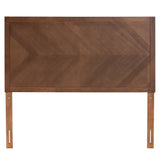 Baxton Studio Terrian Classic and Traditional Ash Walnut Finished Wood Queen Size Headboard