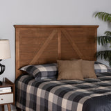 Baxton Studio Yorick Classic and Traditional Ash Walnut Finished Wood Queen Size Headboard