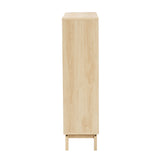 Baxton Studio Danina Japandi Oak Brown Finished Wood Bookshelf