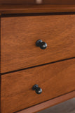 Alpine Furniture Flynn Large Nightstand, Acorn 966-22 Acorn Mahogany Solids & Okoume Veneer 28 x 15 x 26