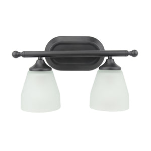 Yosemite Home Decor 2 Light Vanity In Flat Black Finish 130003243-YHD